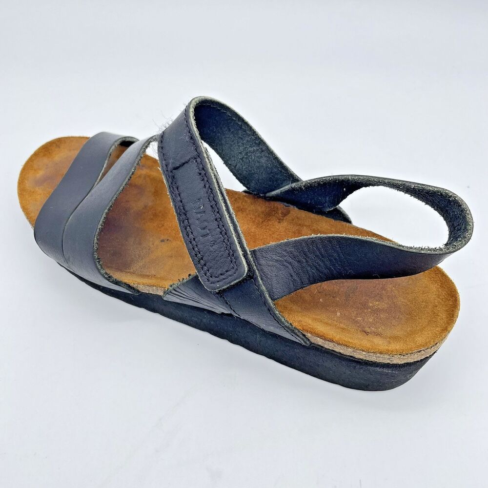 NAOT Kayla Israeli Sandals Women's US 8 / 39 Black Leather GorpCore Outdoors - Picture 2 of 16